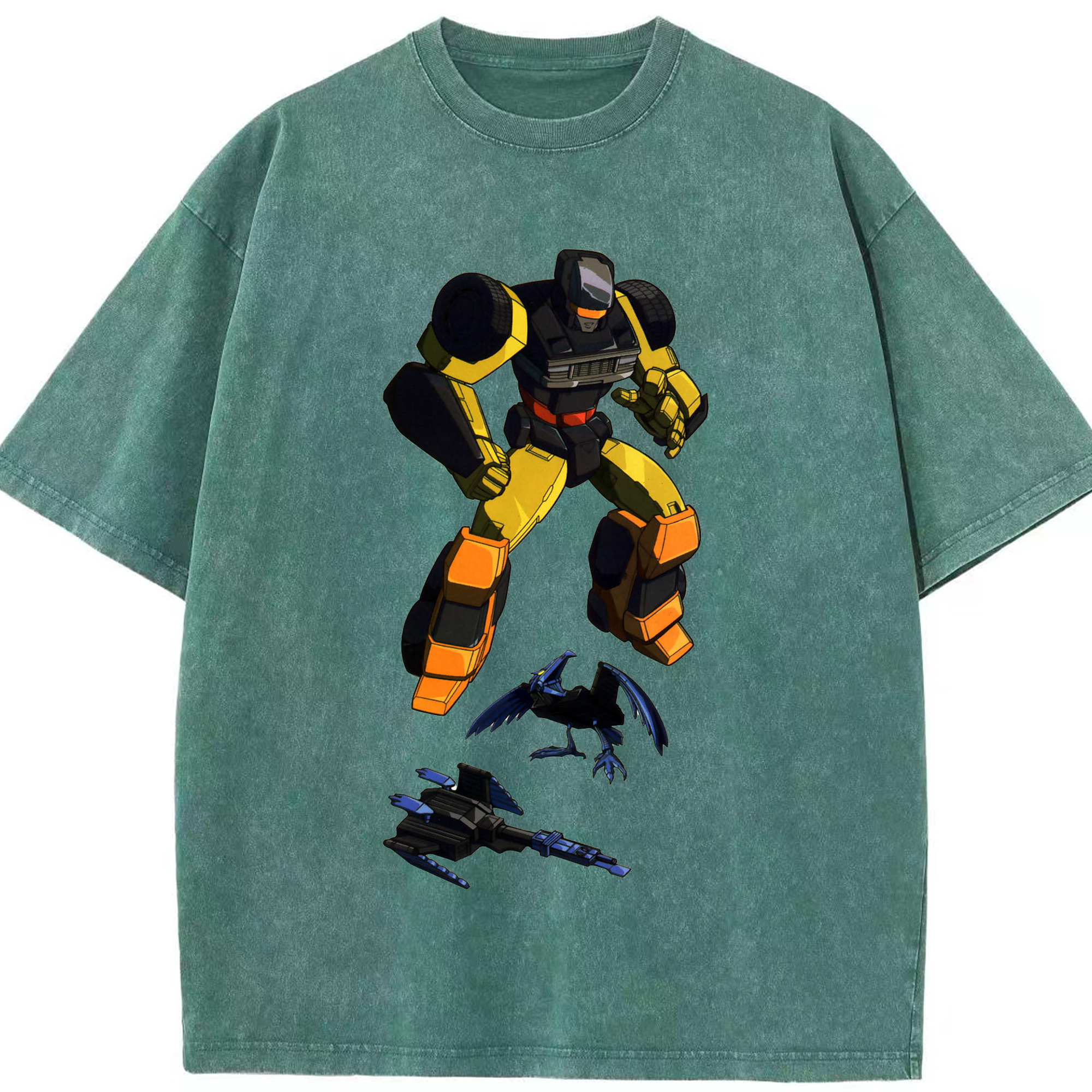 （画像用）  綿100% ヴィンテージ風 半袖Tシャツ（フロントプリント）